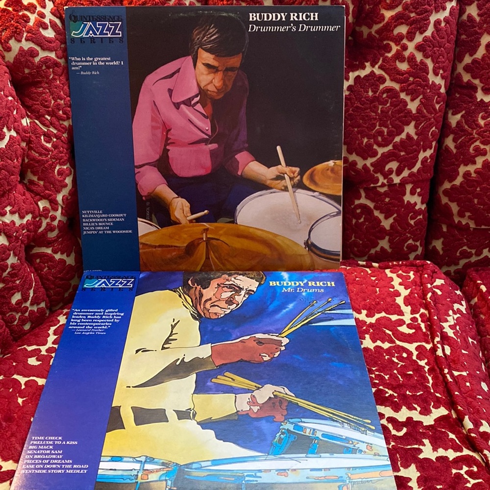 Buddy Rich albums Mr. Drums and Drummers Drummer on vinyl